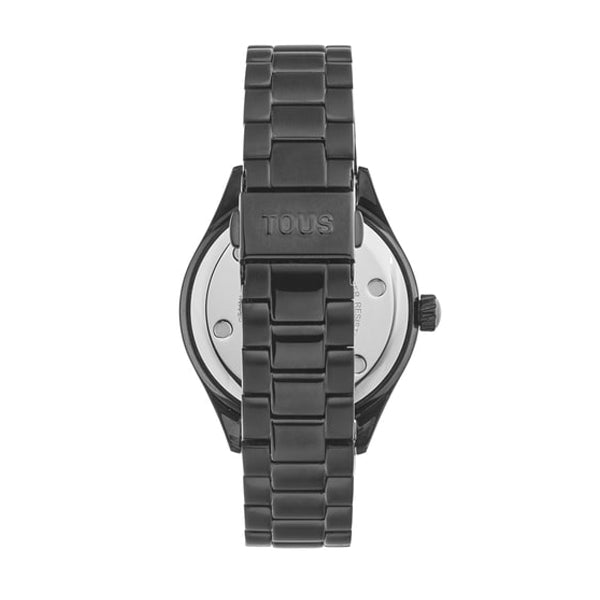 TOUS Black Analog Watch with Crystals