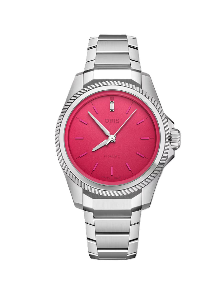 ProPilot X Silver Elegance with Pink Dial