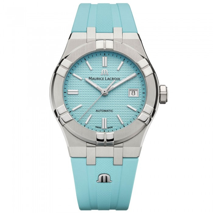 Maurice Lacroix Silver-Turquoise Automatic Watch