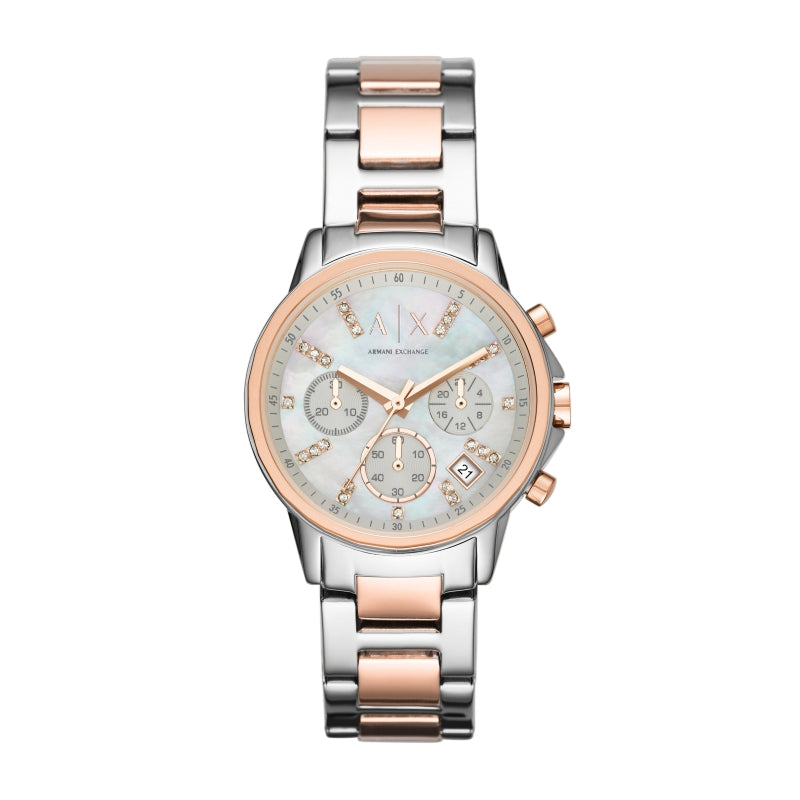 Armani Exchange Rose Gold Chronograph Watch
