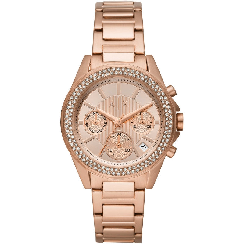 Armani Exchange Rose Gold Chronograph Watch