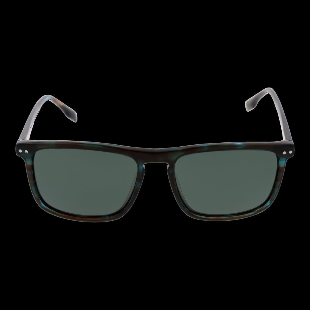 Tortoiseshell Elegance with Dark Green Polarized Lenses