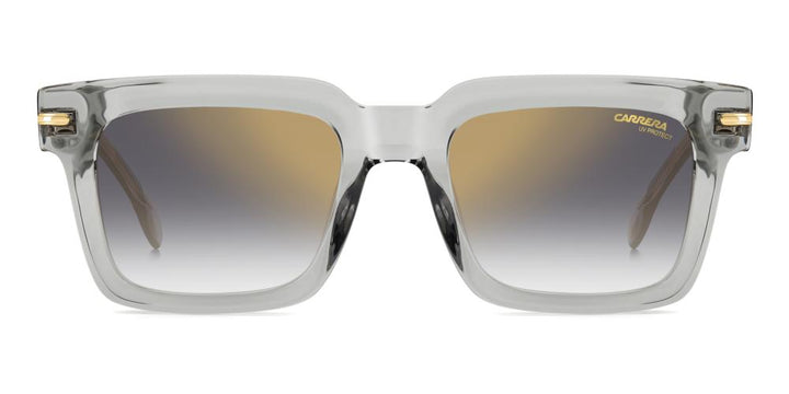 Sleek Transparent Grey Acetate Sunglasses