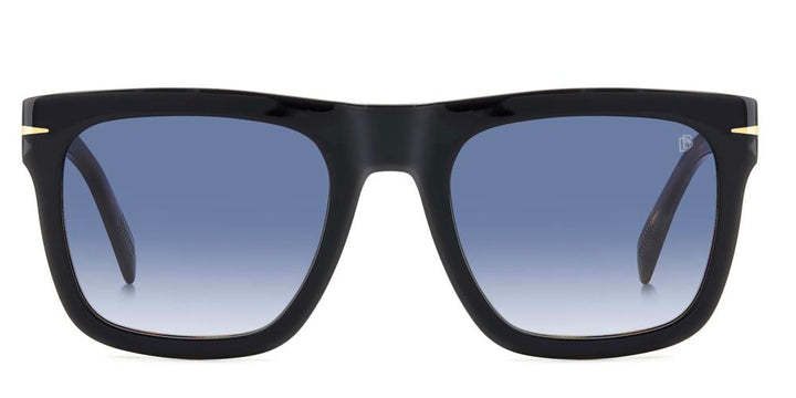 Sleek Modern Acetate Frame with Blue Gradient Lenses