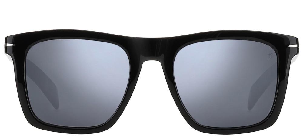 Sleek Black Acetate Frame with Grey Lens Clarity