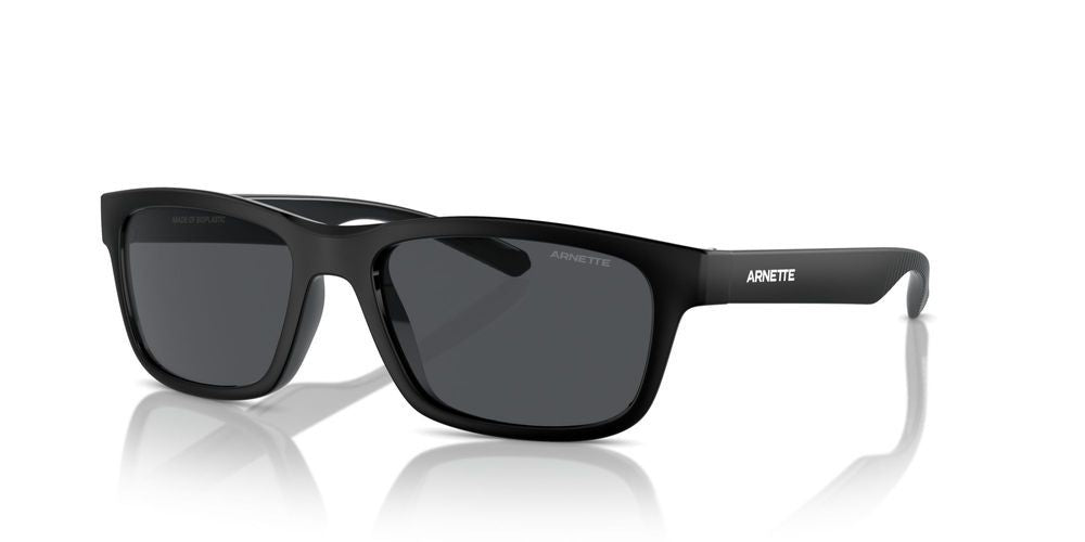 Bold Black Acetate Frame with Dark Gray Lenses