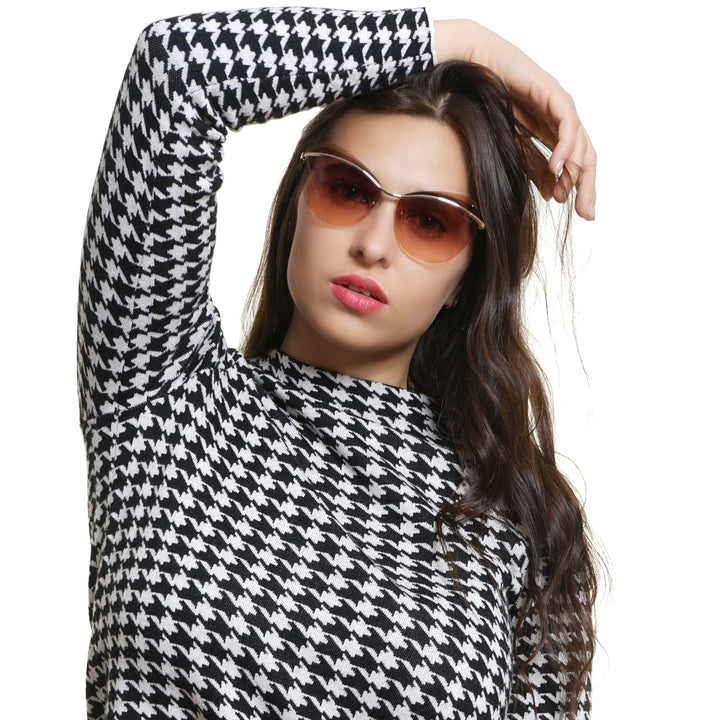 Radiant Pink Gradient Elegance Sunglasses