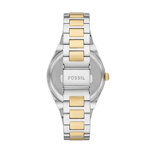 Fossil Two-Tone Analog Watch, Date Display