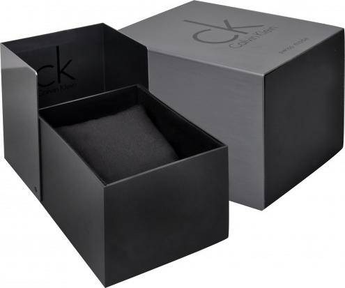 Calvin Klein Silver & Black Analog Watch