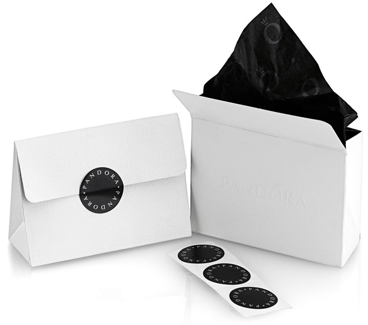 Pandora Open Ring in Silver & Crystals