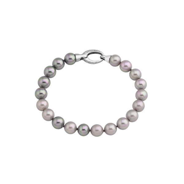 Delicate Light Pink and Lavender Pearl Bracelet