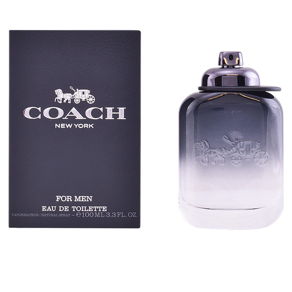 Clear glass Eau de Toilette bottle with metal plaque, 100 ml, woody-aromatic.