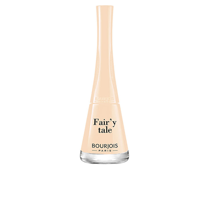 9 ml beige nail polish bottle with fan brush, cream finish