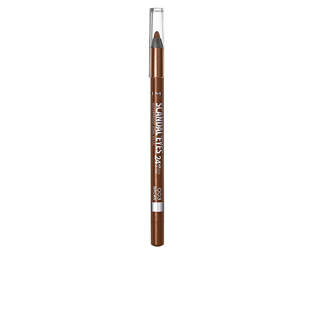 Slim brown kajal waterproof pencil with labelled cap, 1.3 g