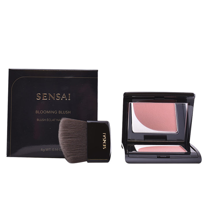 Compact dual‑tone coral powder blush, 4 g, two silk-like shades with white pearl