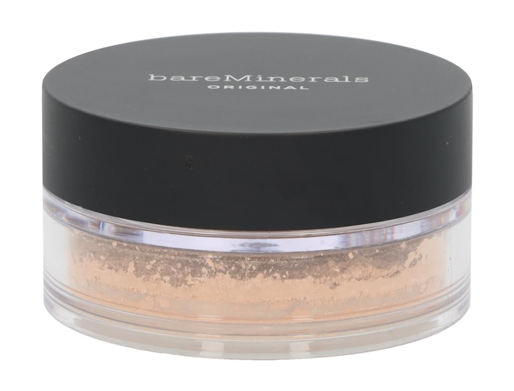 Loose mineral powder foundation in 12-medium beige, 8 g jar, SPF 15