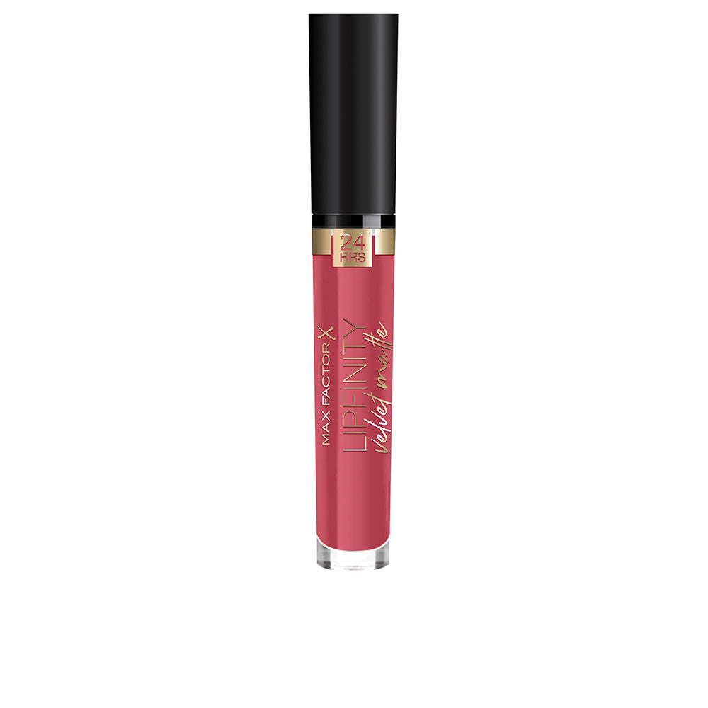 Matte red liquid lipstick, 3.5 ml, shade 025 Red Luxury, sleek applicator visible