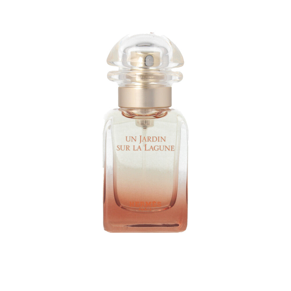 30 ml ochre-gradient perfume bottle with illustrated nature case, Unisex scent