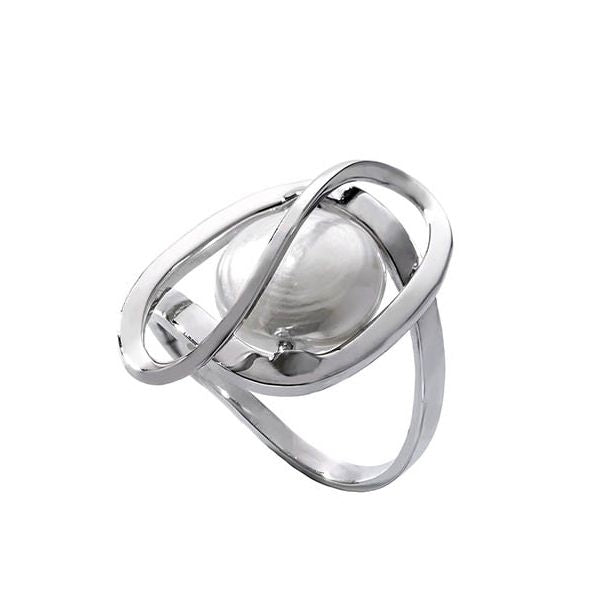 Timeless Elegance Pearl and Silver Ring