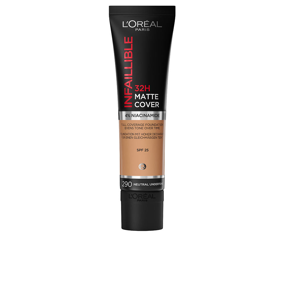 30 ml matte liquid foundation bottle, neutral undertone, Unisex shade 290