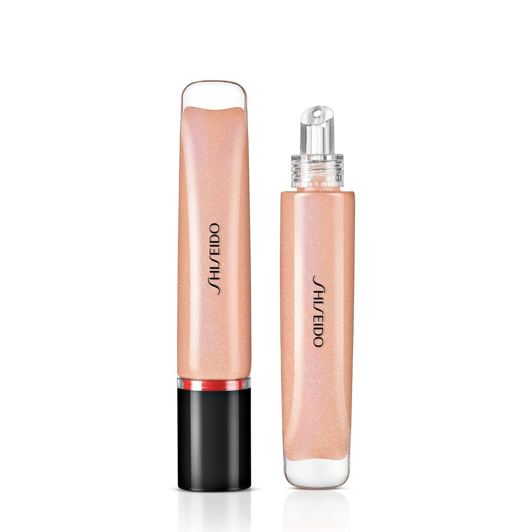 9 ml gel lip gloss in sheer nude with glossy, crystal finish