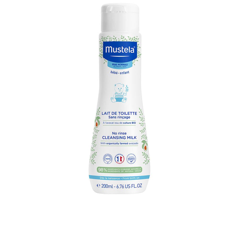 200 ml bottle of gentle baby lotion with organic avocado, light texture
