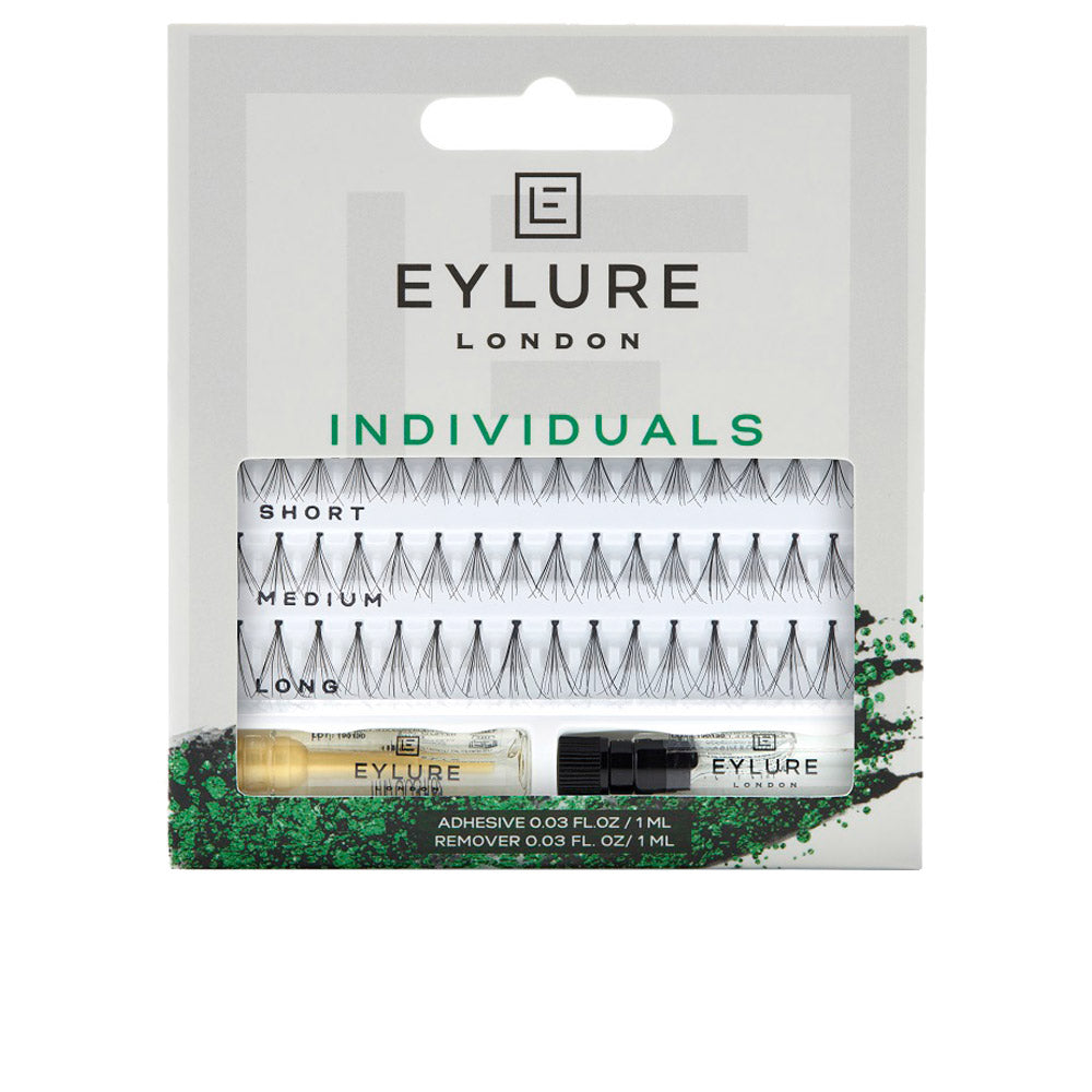 Unisex cluster eyelash kit with short, medium and long groups in a compact case