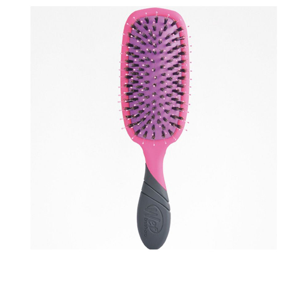 Pink Professional Pro Shine Enhancer hair brush with mixed bristles, Unisex