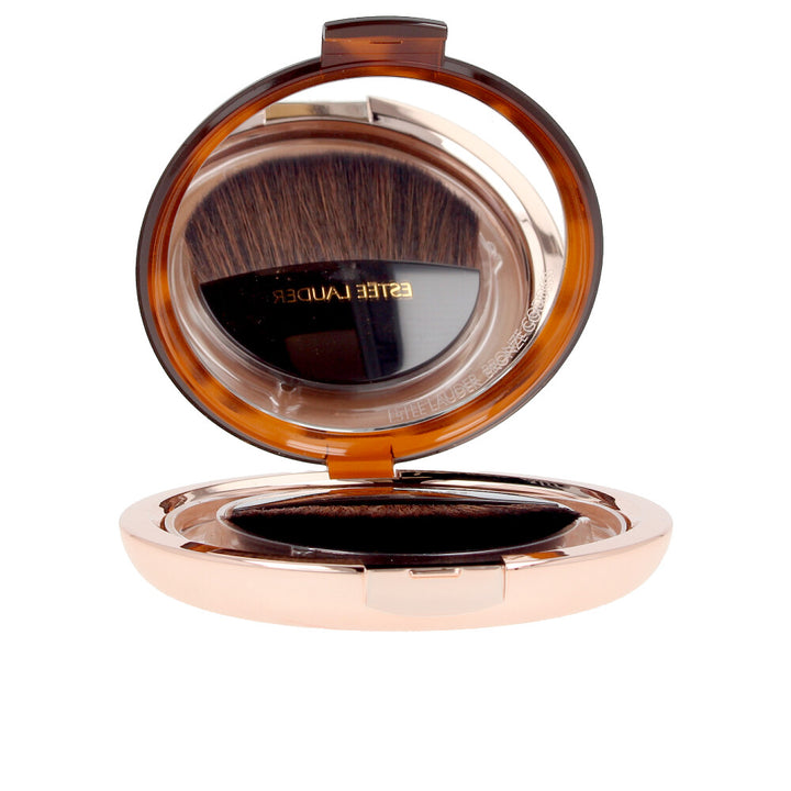 Pressed matte bronzing powder compact, 21 g, shade 03‑medium deep, includes mirror and mini brush