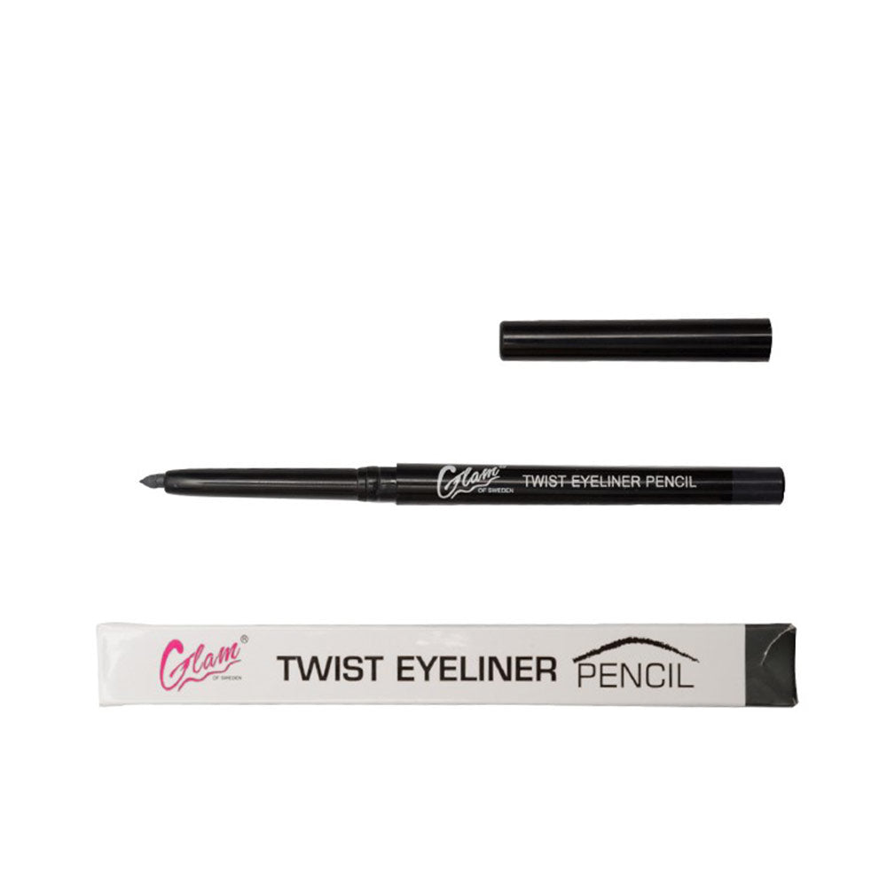 Grey twist-up eyeliner pencil, automatic cream formula, 0.3 g