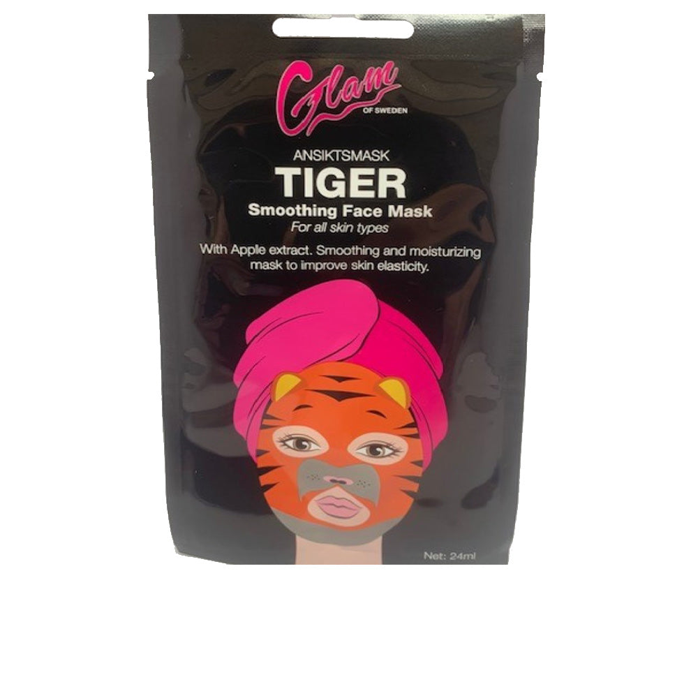 24 ml tube of hydrating face mask with apple extract, tiger shade packaging