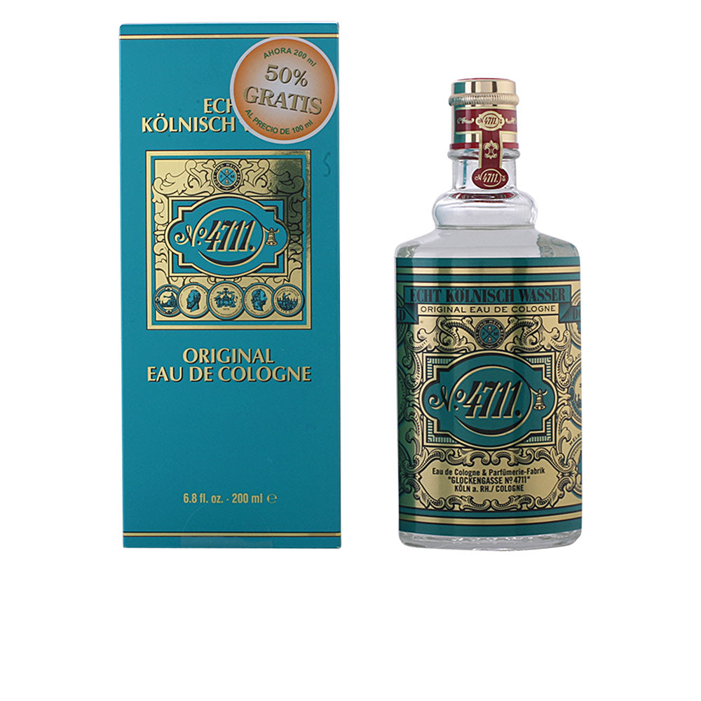 200 ml clear eau de cologne bottle with classic citrus-herbal fragrance
