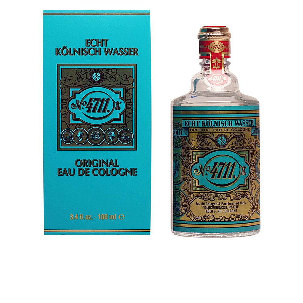 100 ml clear glass Eau de Cologne bottle, citrus and floral fragrance, Unisex