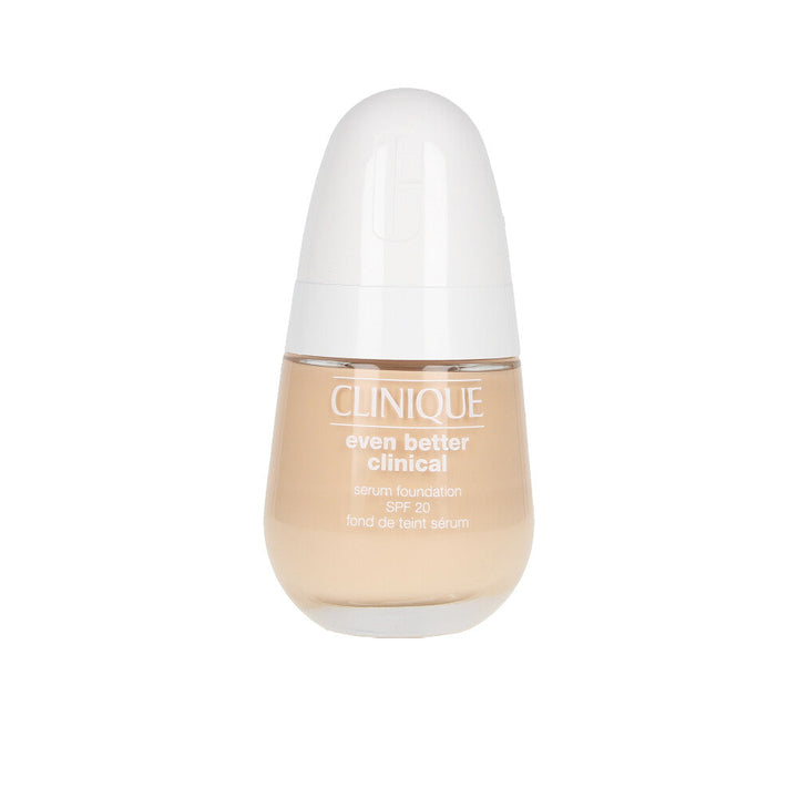 30 ml glass serum foundation bottle, ivory shade, pump dispenser