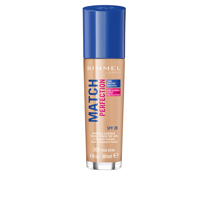 30 ml lightweight fluid foundation bottle, natural finish, SPF20