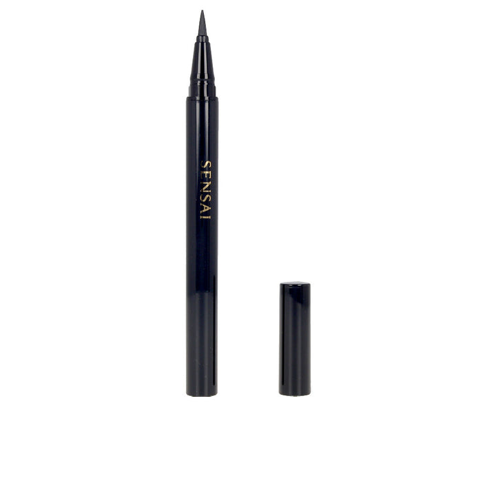 Black felt-tip liquid eyeliner pen, 0.6 ml, refillable cartridge option