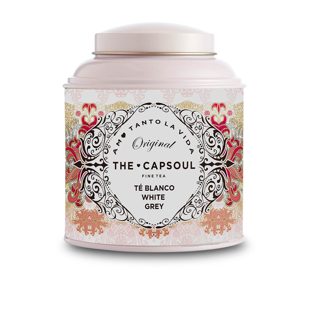 Tin of loose white tea with cornflower petals and bergamot, 60 g, Unisex