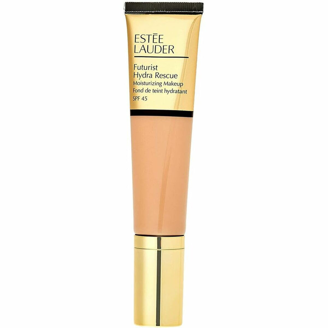 Tinted hydrating foundation in shade 5W1 bronze with SPF 45, lightweight finish