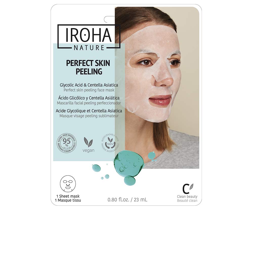 Single-use tissue peeling mask with translucent serum, 23 ml sachet, Unisex