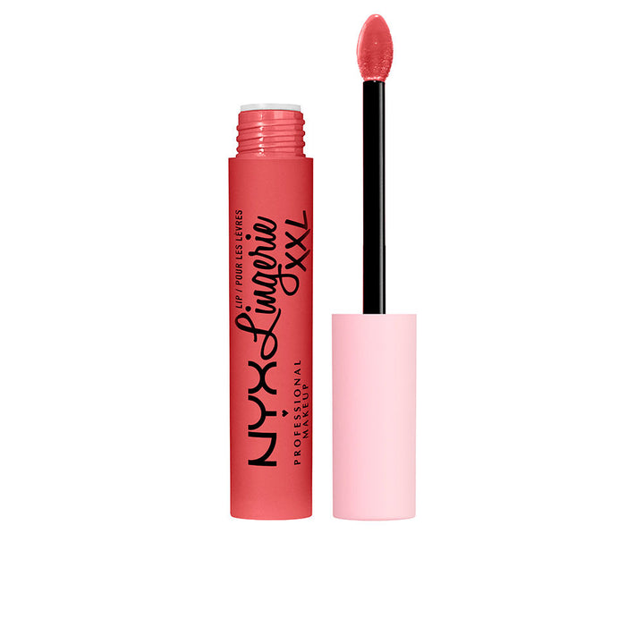 Matte liquid lipstick in rose shade &