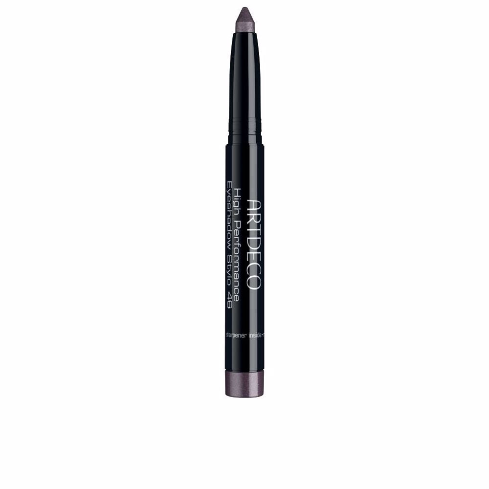 Slim cream eyeshadow stick in lavender-grey with twist-up tip and sharpener, 1.4 g