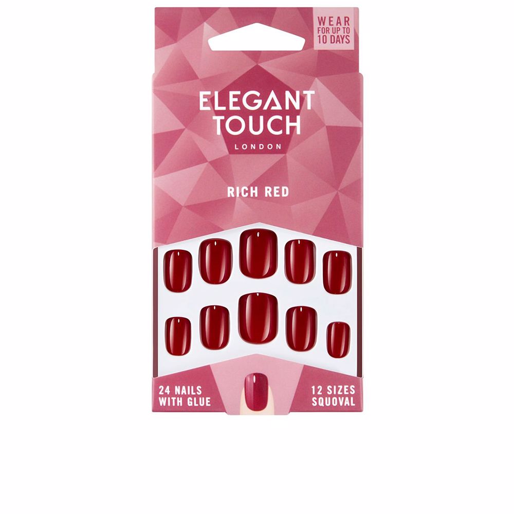 Polished Colour Nails in Rich Red