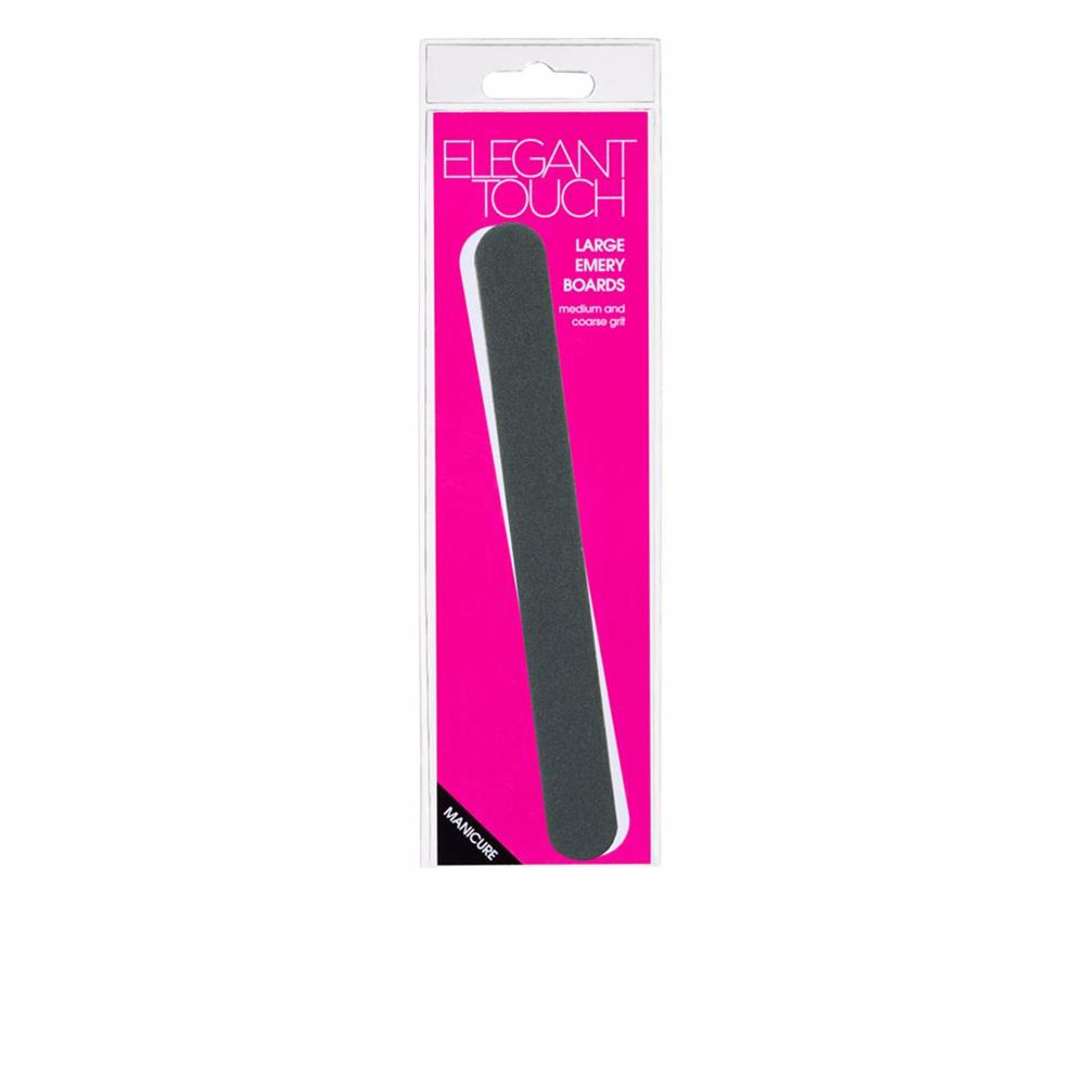 Single large emery nail file, elongated shape, fine grit surface