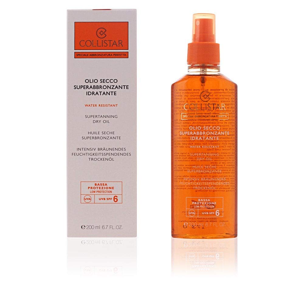 200 ml amber dry oil bottle for hair and skin with SPF 15, lightweight texture