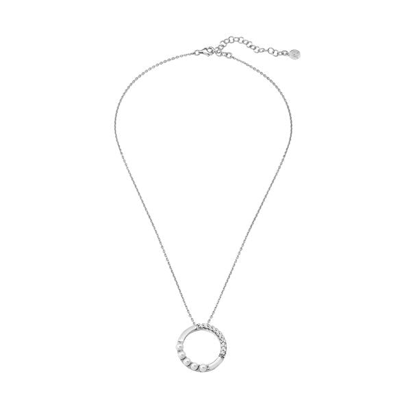 Radiant Minimalist Pendant with Crystal Accents