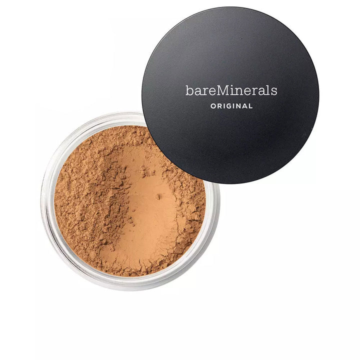 Loose mineral powder foundation jar, warm tan shade, 8 g, SPF 15