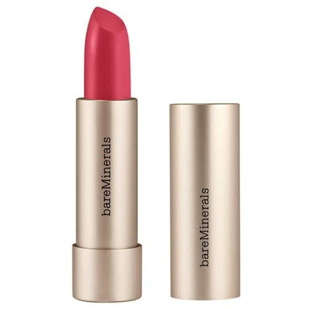 Satin finish hydrating lipstick bullet in warm &