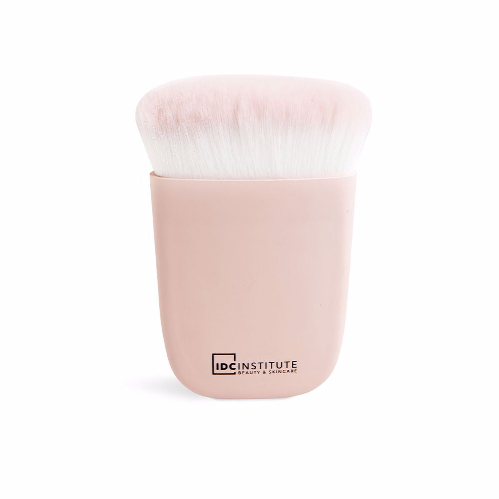 IDC Institute Light pink minimalist sculpting makeup brush with dense synthetic bristles and compact plastic handle