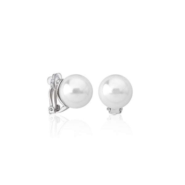 Timeless White Pearl Clip-On Elegance