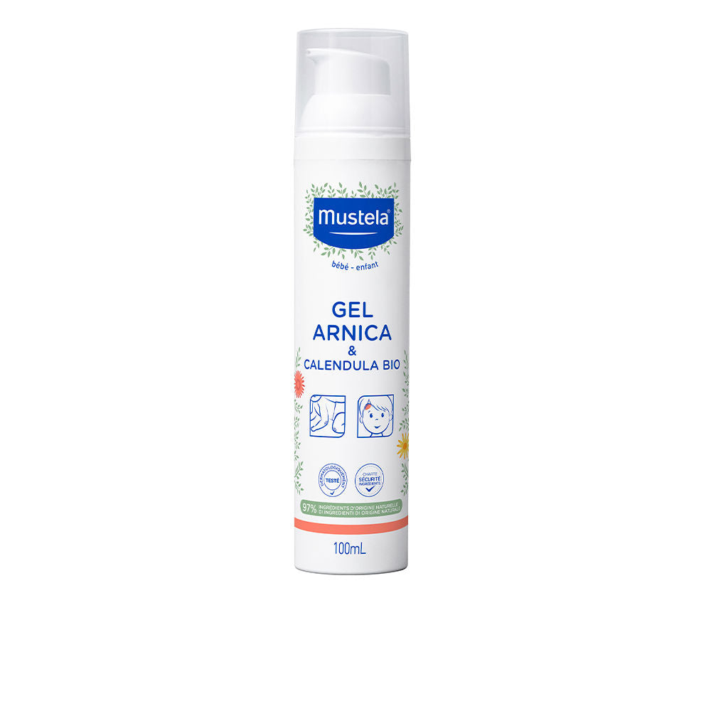 100 ml gel tube with arnica and calendula; clear, non‑greasy soothing gel